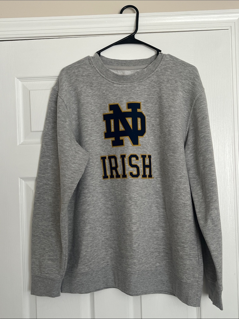 Fanatics Gray Crewneck Sweatshirt with Navy and Gold Logo
